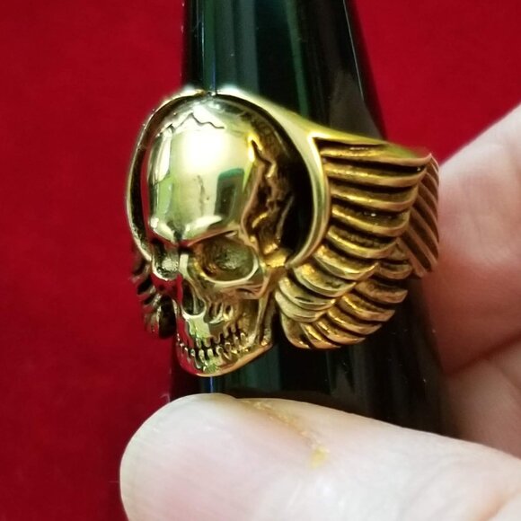 Angel skull ring, NWOT - Picture 4 of 11